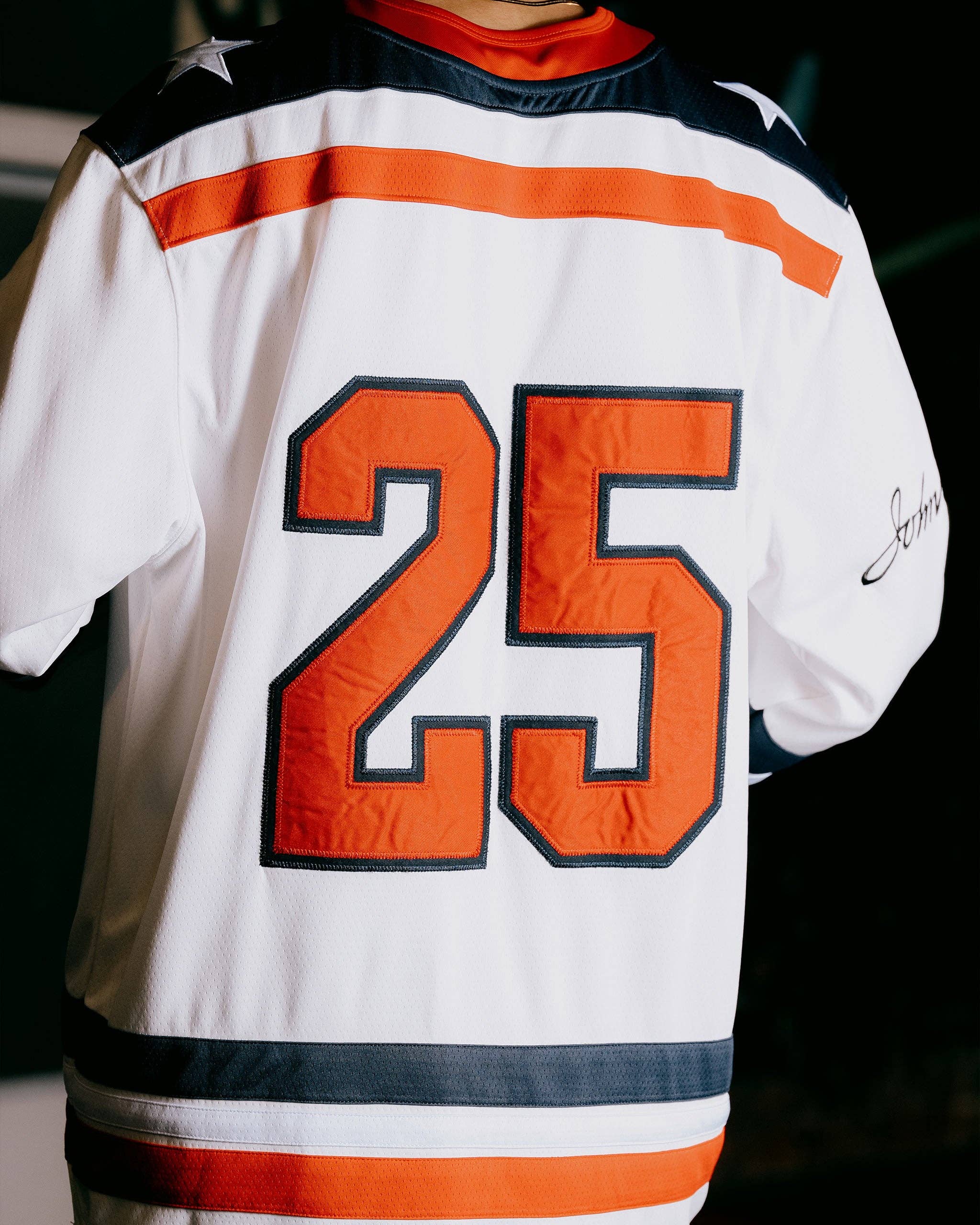 Rojo/Navy Camiseta de Hockey Johnnie Walker Home - Rojo / Azul Marino de venta al por mayor en Faire1