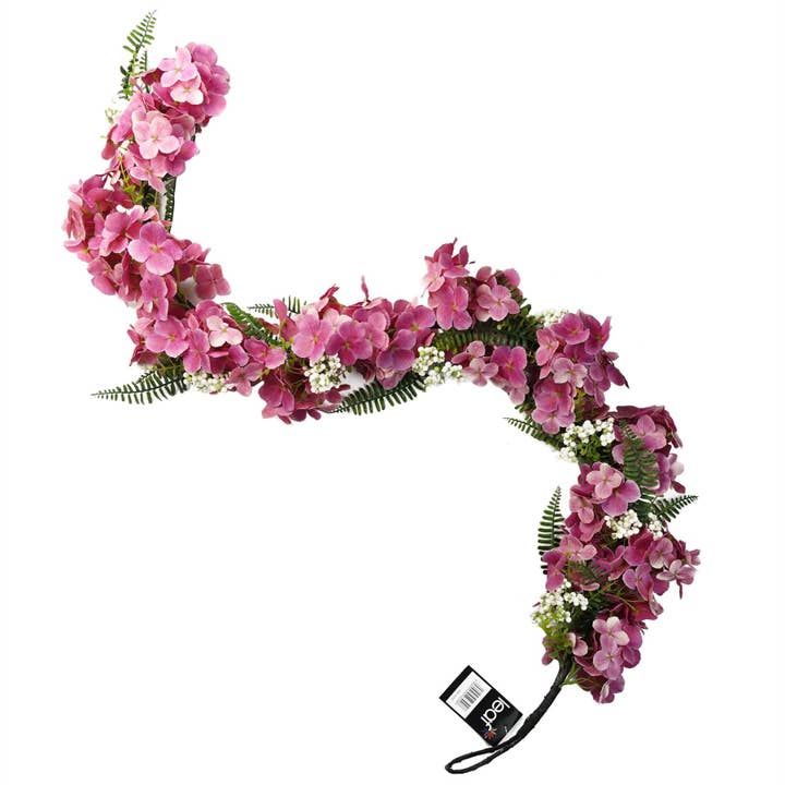 Leaf Design UK LTD - Wholesale Artificial plant - Artificial Hanging Plant Pink Blossom Garland