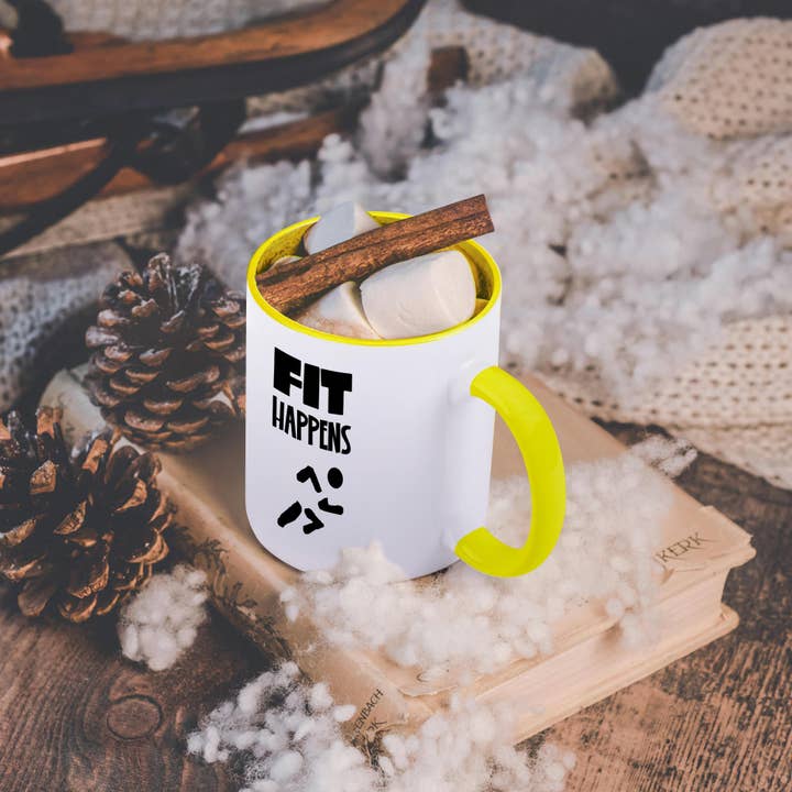 3dRose - Wholesale Coffee Mug - 3dRose, Cool Funny Fit Happens Running Jogging Sports Pun, Mug5