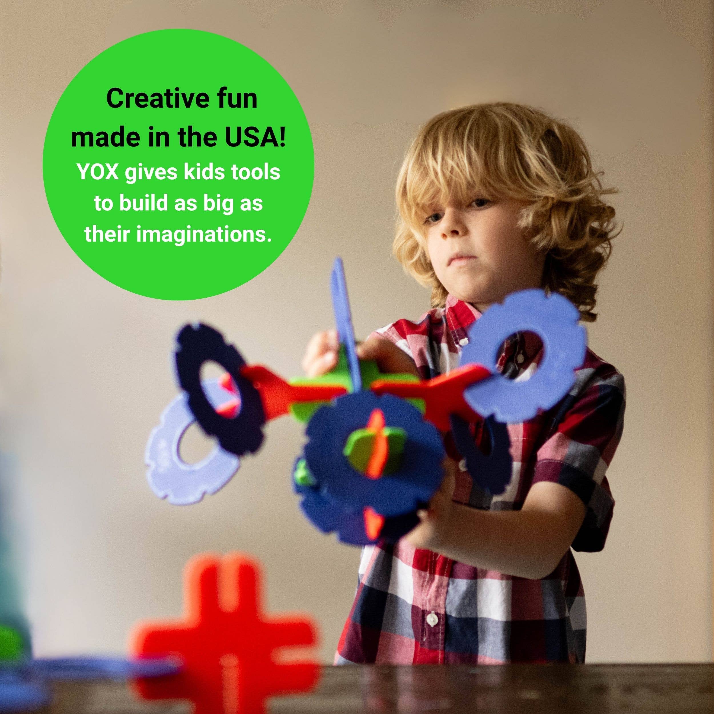 YOX - Wholesale Building Set - Kids - Mixed Case - YOX Tops + Box of YOX3