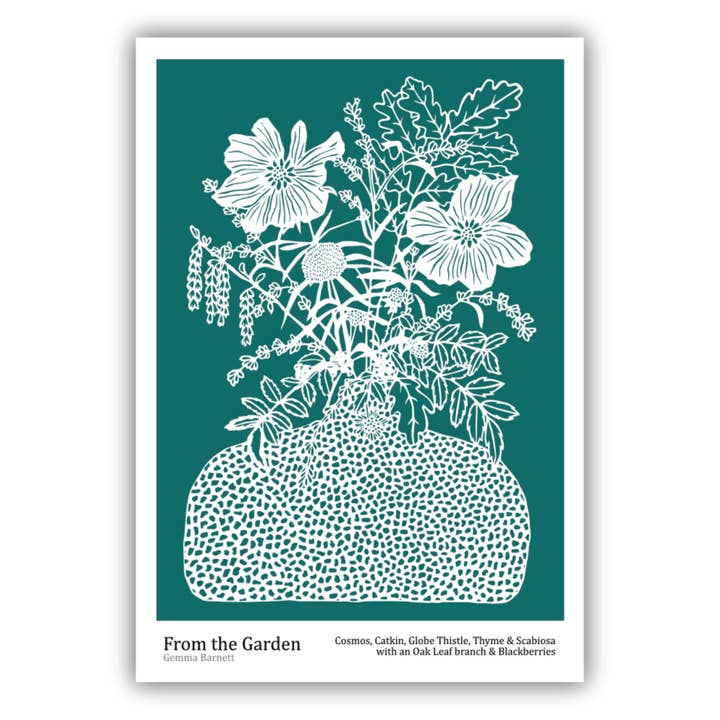 A3 From the Garden Art Print for wholesale by Gemma Barnett