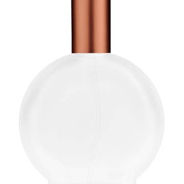 Best Bottles - Wholesale Atomizer Bottle - Frosted Circle Glass Bottle-100ml,Multiple Cap & Pump Colors