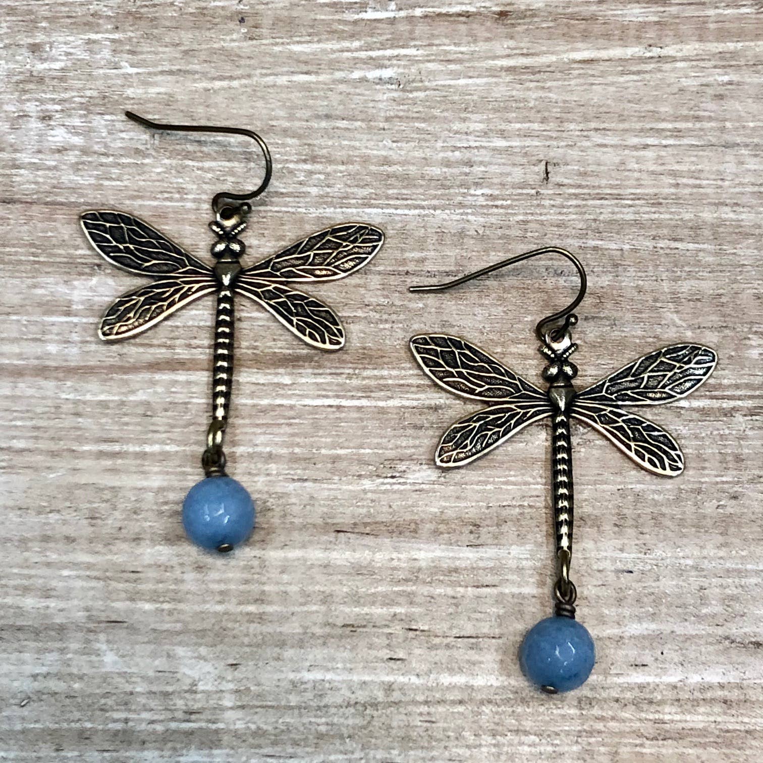 Lorraine Frances Jewelry - Wholesale Dangle Earrings - Dragonfly Gemstone Earring1