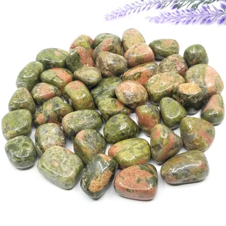 Pedras Roladas de Unakita 1 kg por atacado de Funky Stuff