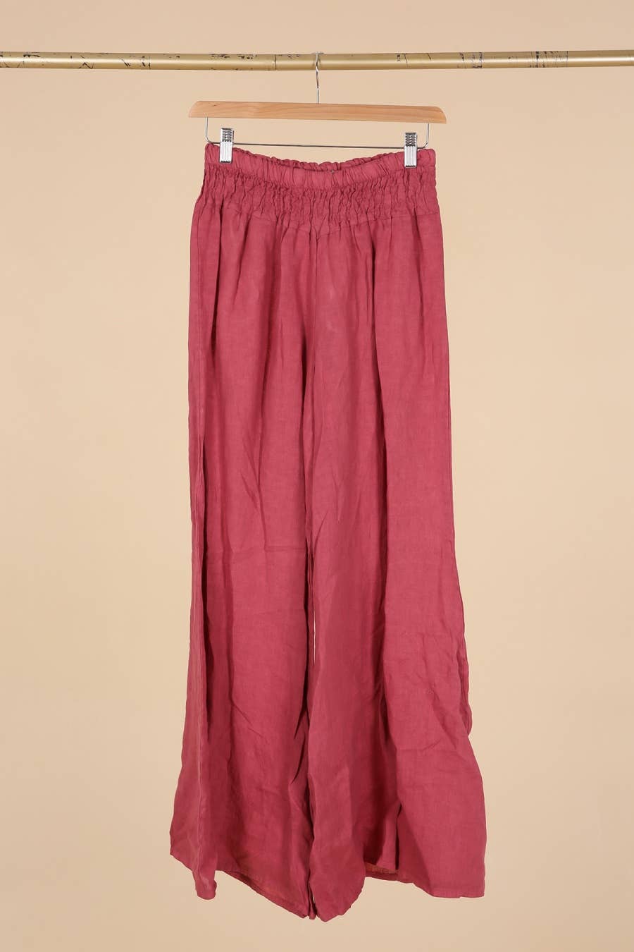 la maison des fibres naturelles - Wholesale Pants - Women's - Flared linen trousers 66031 100%LINEN22