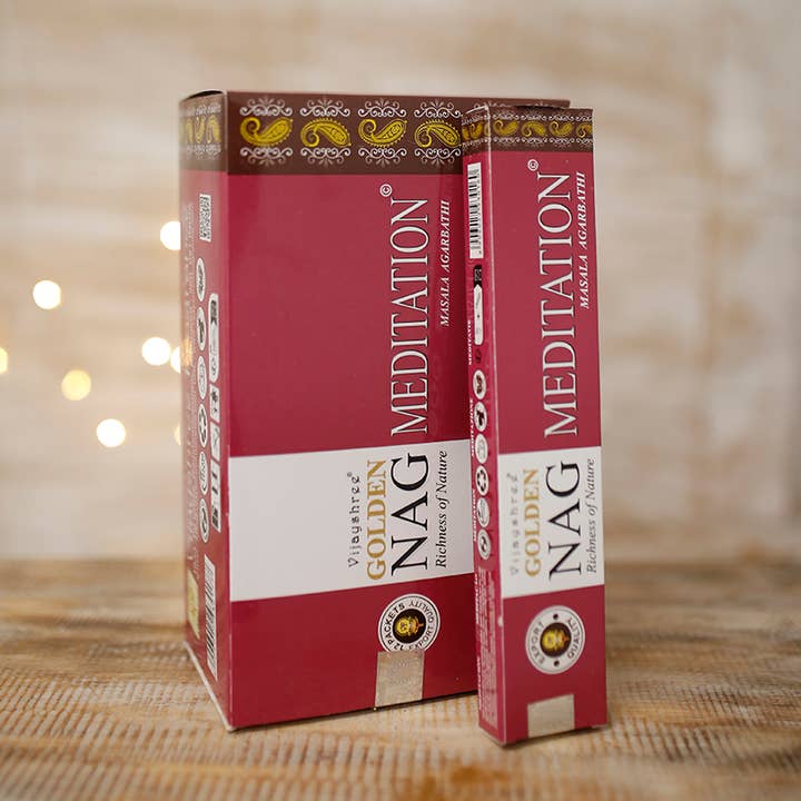 Ethike.eu – wholesale Incense – 12 packs of Golden Nag incense - Meditation 15 g