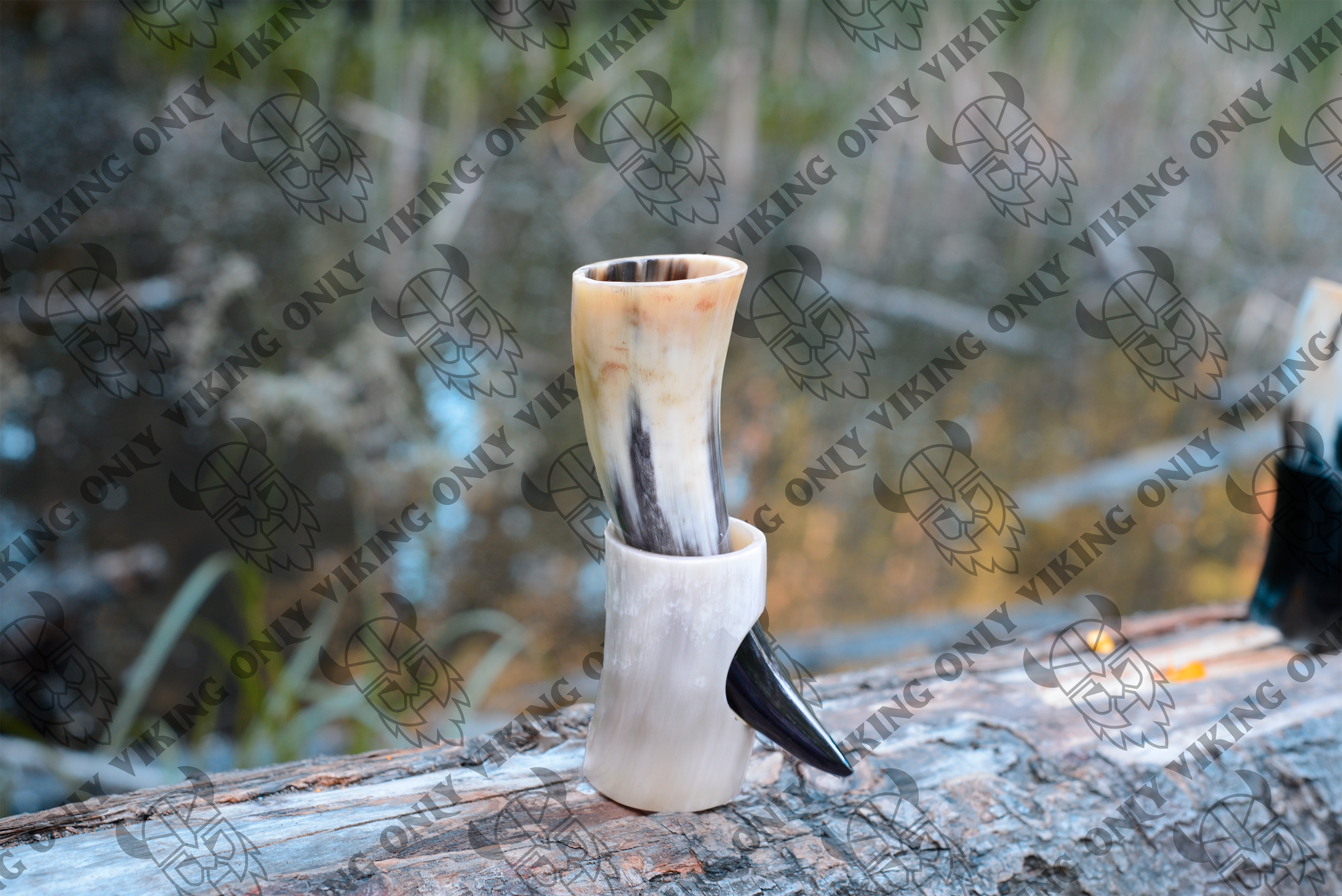 OnlyViking - Wholesale Drinking Glass/Cup - Viking Drinking Horns 100% Authentic Ox Horn With Engraved Design and Stand3