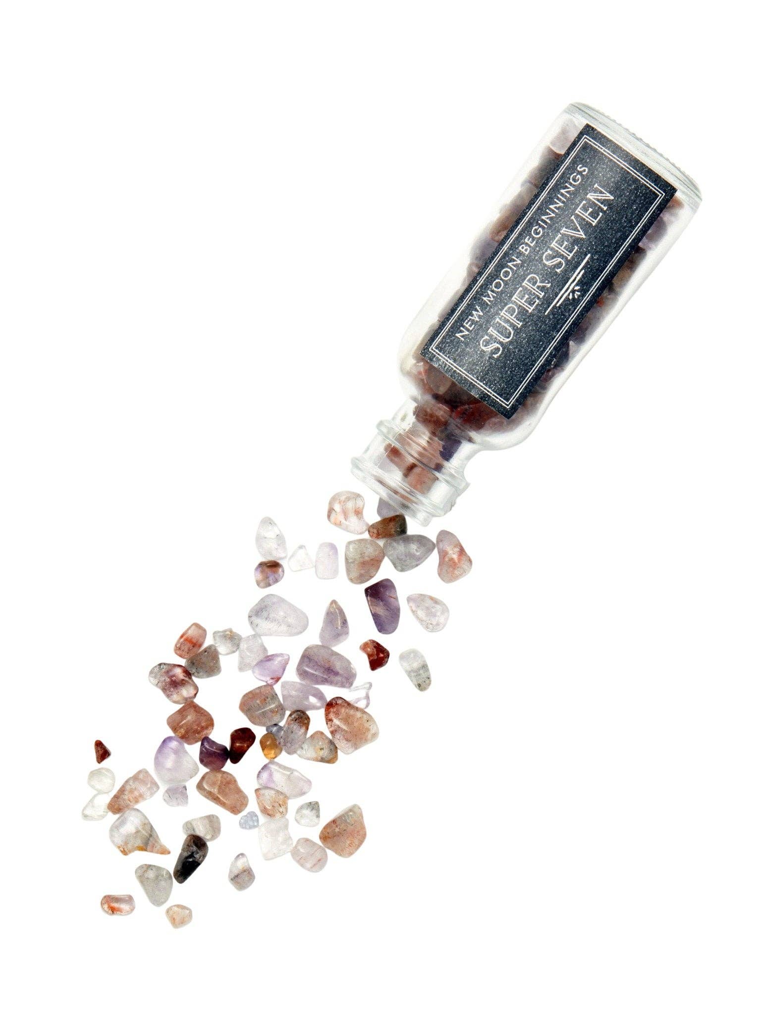 New Moon Beginnings - Wholesale Spiritual Stone/Crystal - Natural Gemstone Chips in a Bottle -70 stone types available7