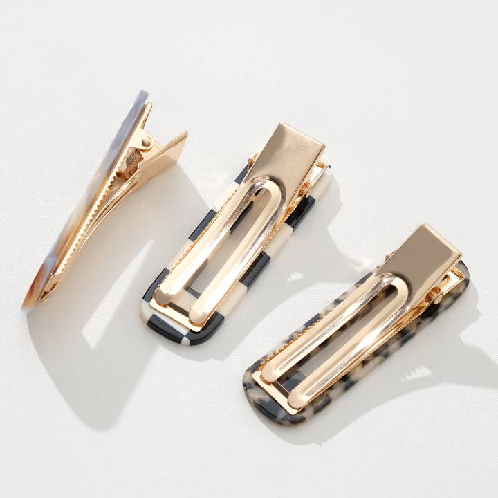 Assorted Gemma Western | Printed Barrette Hair Clip (Set of 2) for wholesale on Faire9