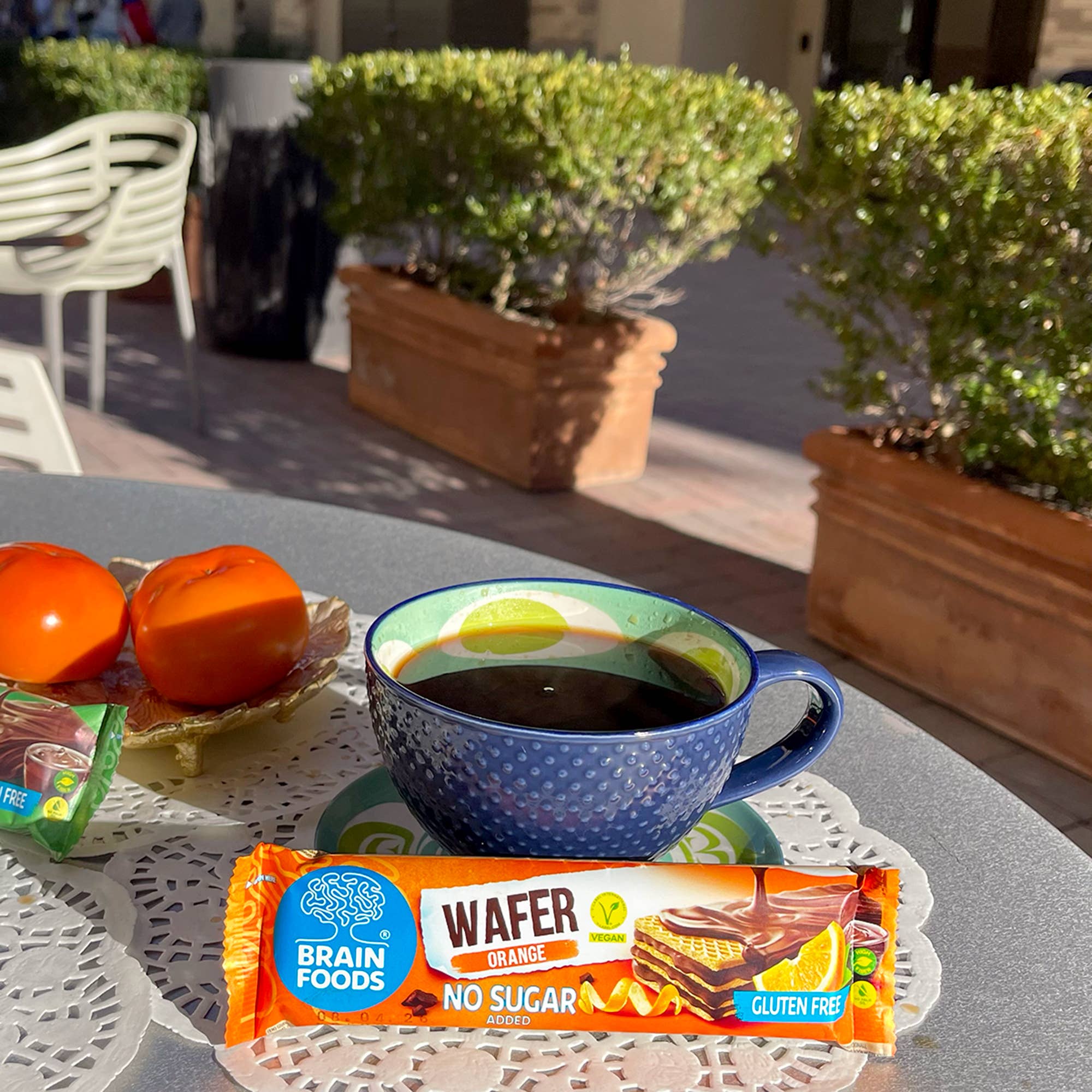 Wilton Mettler LLC - Wholesale Snack Bar - BRAIN FOODS Gluten Free Vegan Wafers (Orange & Chocolate)6