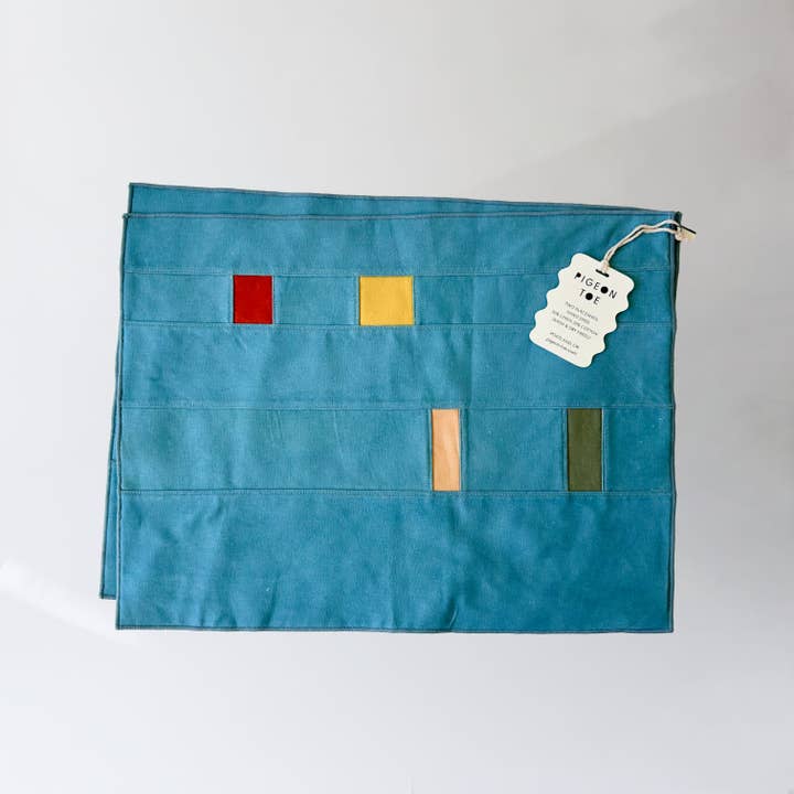 Pigeon Toe Ceramics & Home Textiles - Wholesale Placemat - Quilt Placemats Linen/Cotton (Set of 2) Handmade