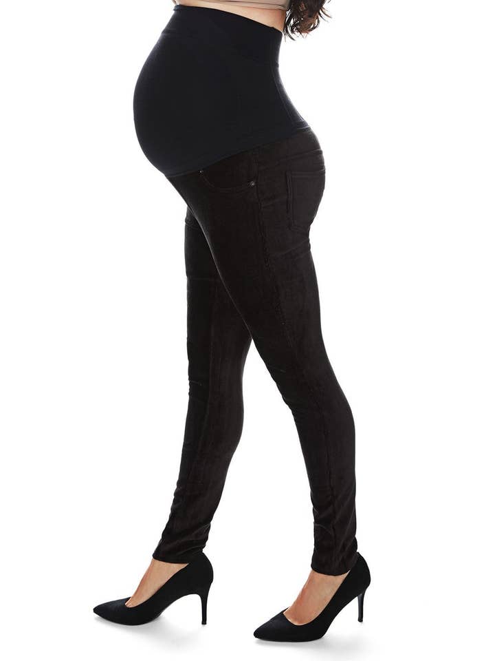 MeMoi Corduroy Maternity Leggings for wholesale by Infinity Classics International Inc.