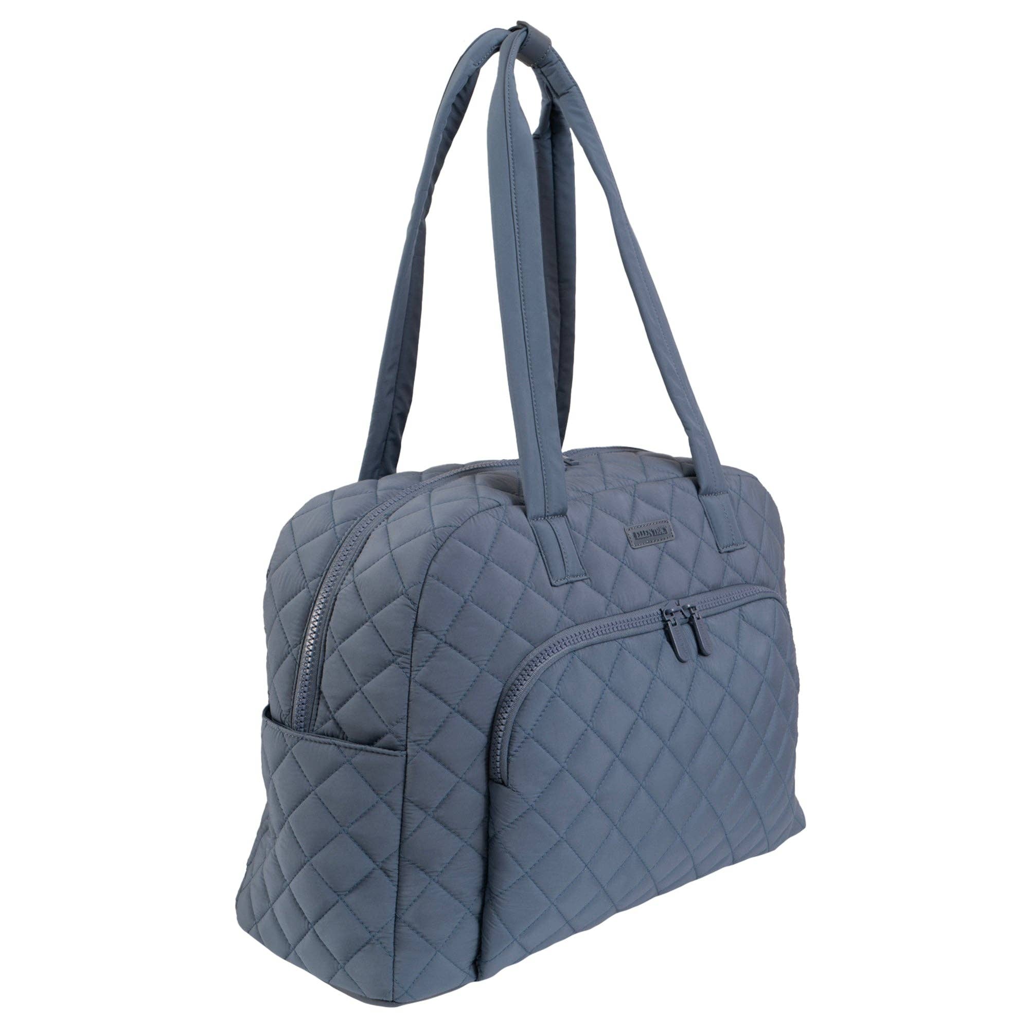 Magid - Wholesale Weekender Bag - Women's - Ellen Tracy 20 Inch Diamond Nylon Quilted Travel Duffel2