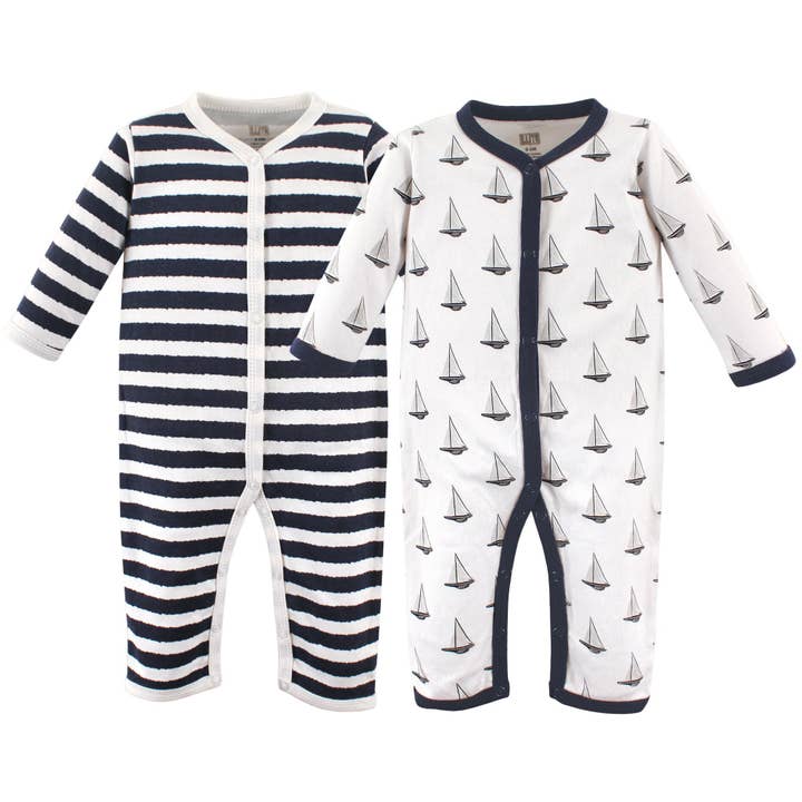 Hudson Baby Cotton Coveralls, Sailboat for wholesale by BabyVision