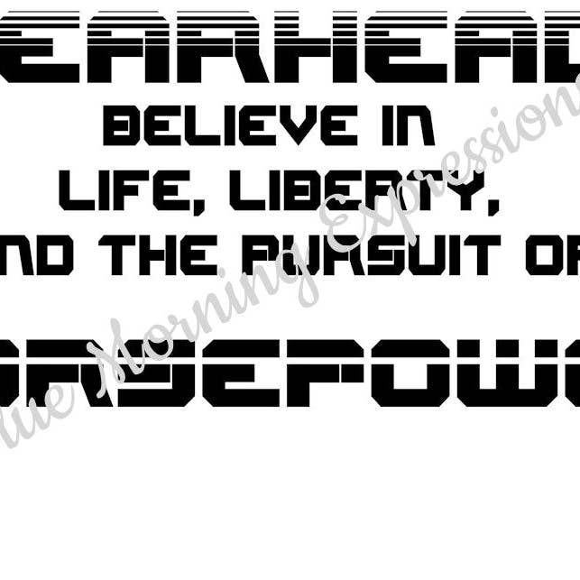 Gift for Gearheads Pursuit Horsepower Vinyl Handmade Sticker Toolbox Graphics for wholesale by Blue Morning Expressions