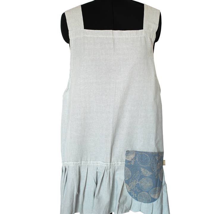 Raine & Humble - Wholesale Apron - Pinafore Marmalade Light Blue Apron