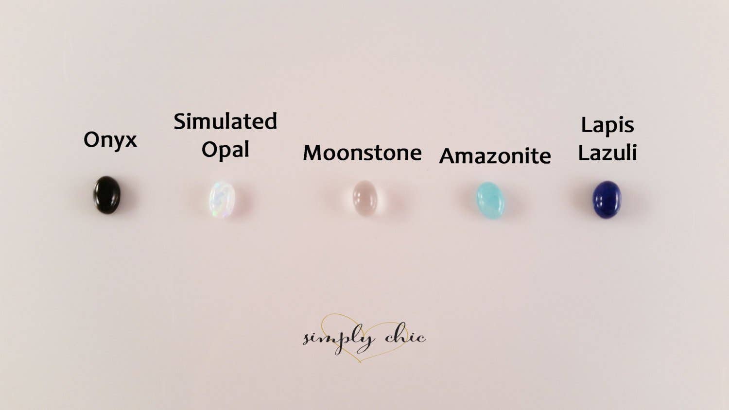 Simply Chic Jewelry - Wholesale Single Stone/Solitaire Ring - Small Thin Oval Gemstone Ring1