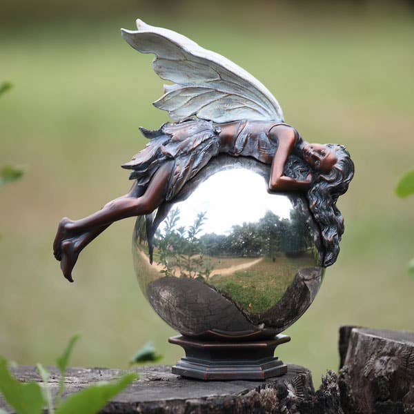 Napco - Wholesale Decorative Figurine - Fairy, Gazing Ball Item # 17092