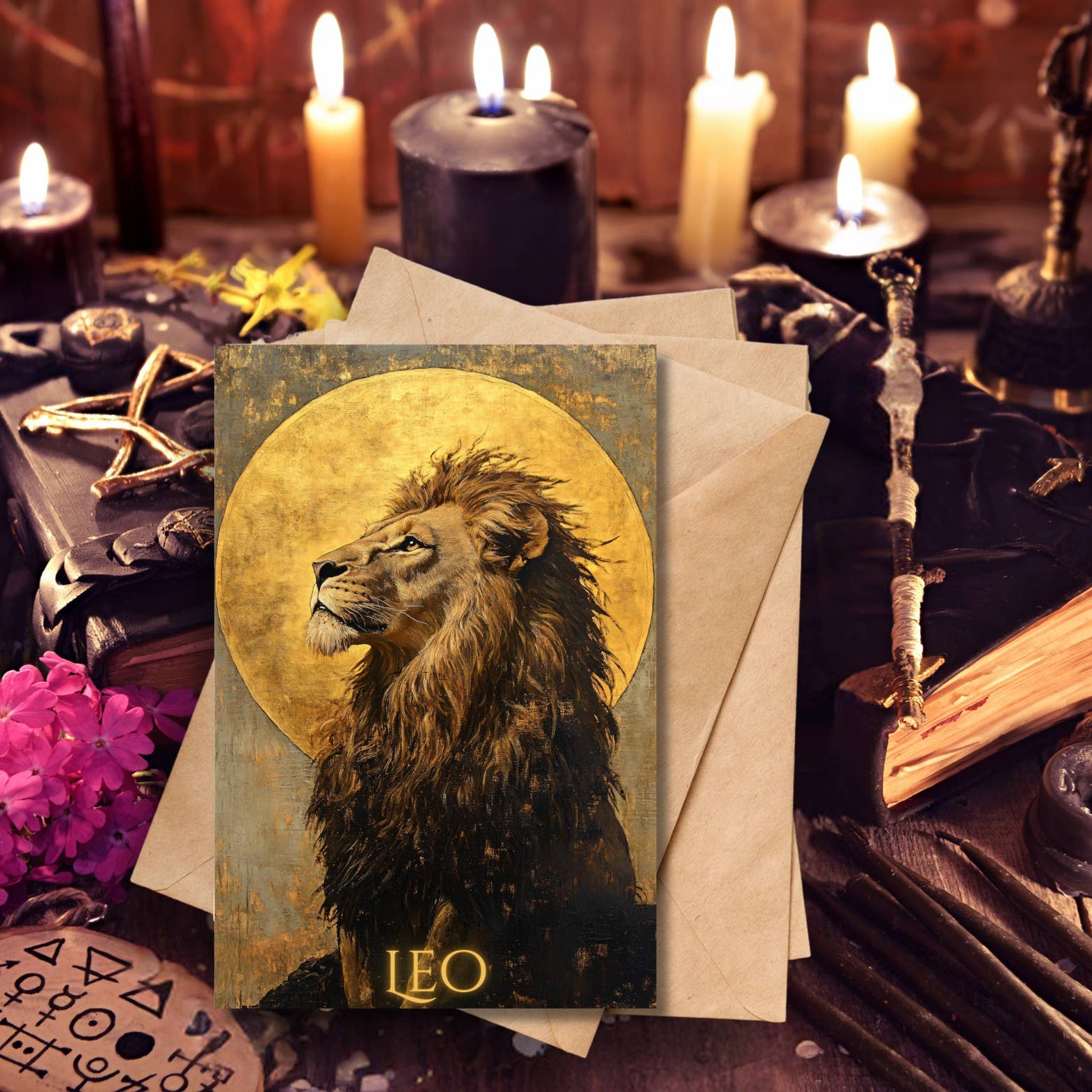 Ye Curiosity Shoppe - Wholesale Everyday Greeting Card - Gilded Zodiac Greeting Cards6