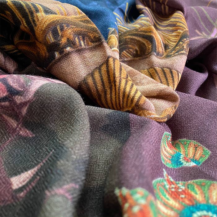 BROKANTE – Cachecol - Mulher por atacado – Grande quadrado caxemira 130x130cm ADORAÇÃO3