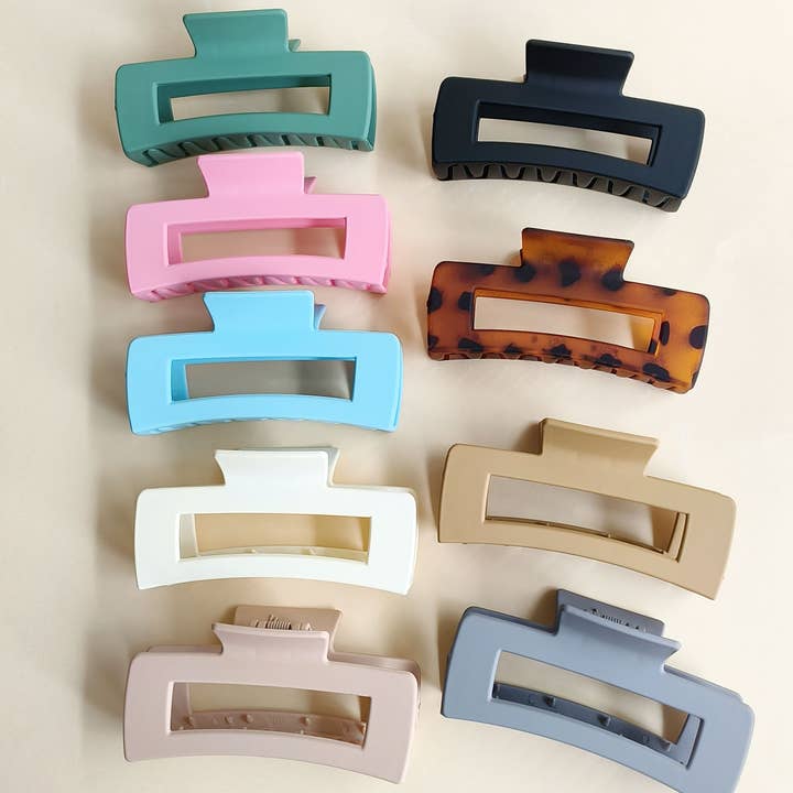 ACCITY - Wholesale Hair Clip - Women's - 4.1 Inch Matte PS Plastic Hair Claw Clip, Wholesal_CWAHA009128