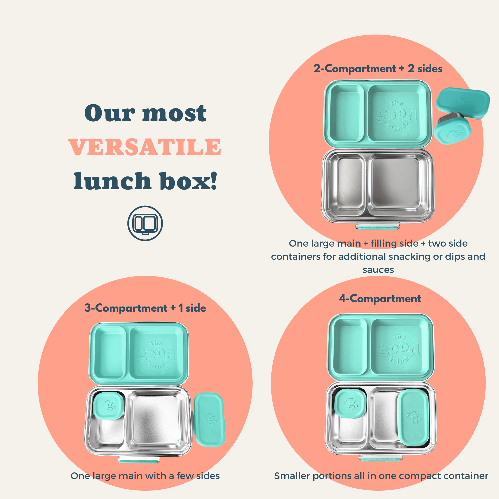 The Good Kiind - Wholesale Lunch Bag/Box - Kids - Back to school, stainless steel, lunch box: The Snacker™4