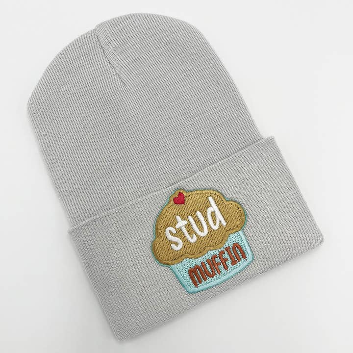 www.ilybean.com - Wholesale Newborn/Knit Hat - Baby - Stud Muffin Baby Boy Hat Hospital Hat Cute Muffin Patch 0