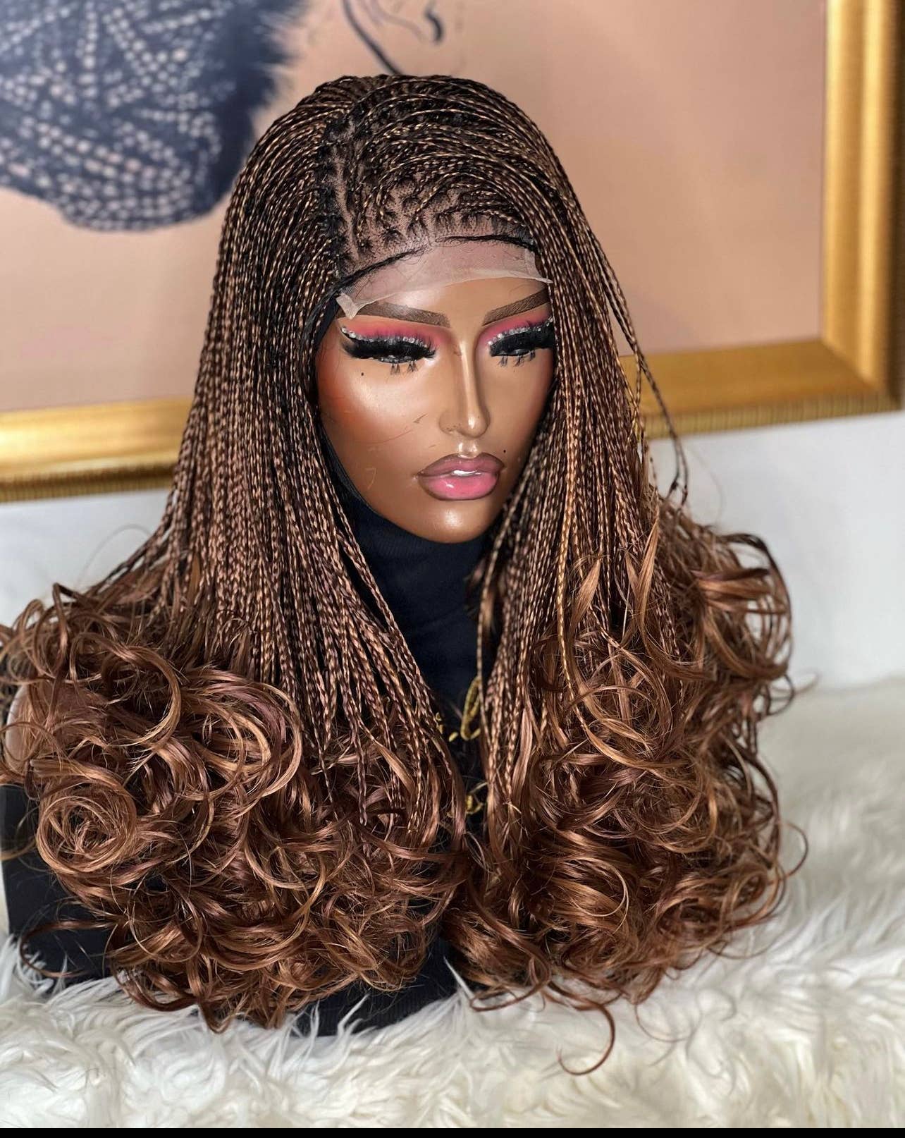 Lamuskwigs – wholesale Wig/hair piece – Sisi wave wig. Braided wig, box braid wig,1