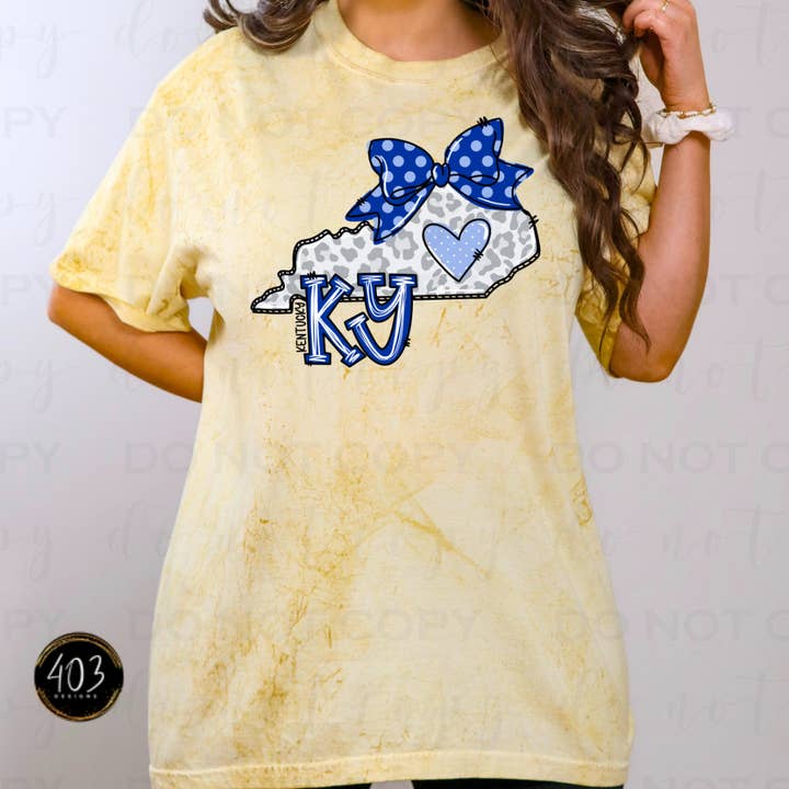 Kentucky Leopard Print DTF Transfer for wholesale by 403 Designs