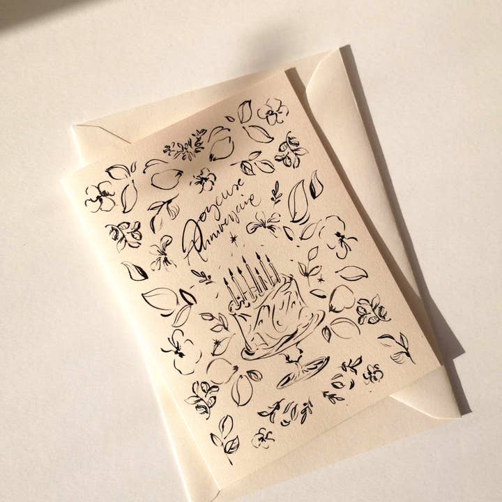 Tifalia - Wholesale Birthday Card - Flowery Birthday Card