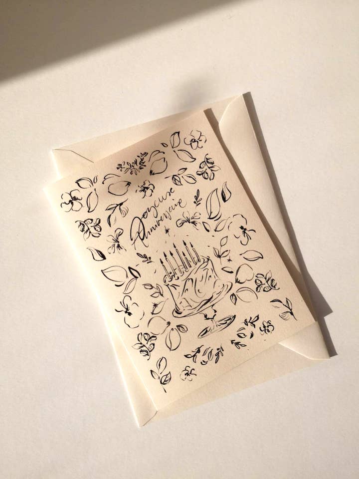 Flowery Birthday Card for wholesale by Tifalia