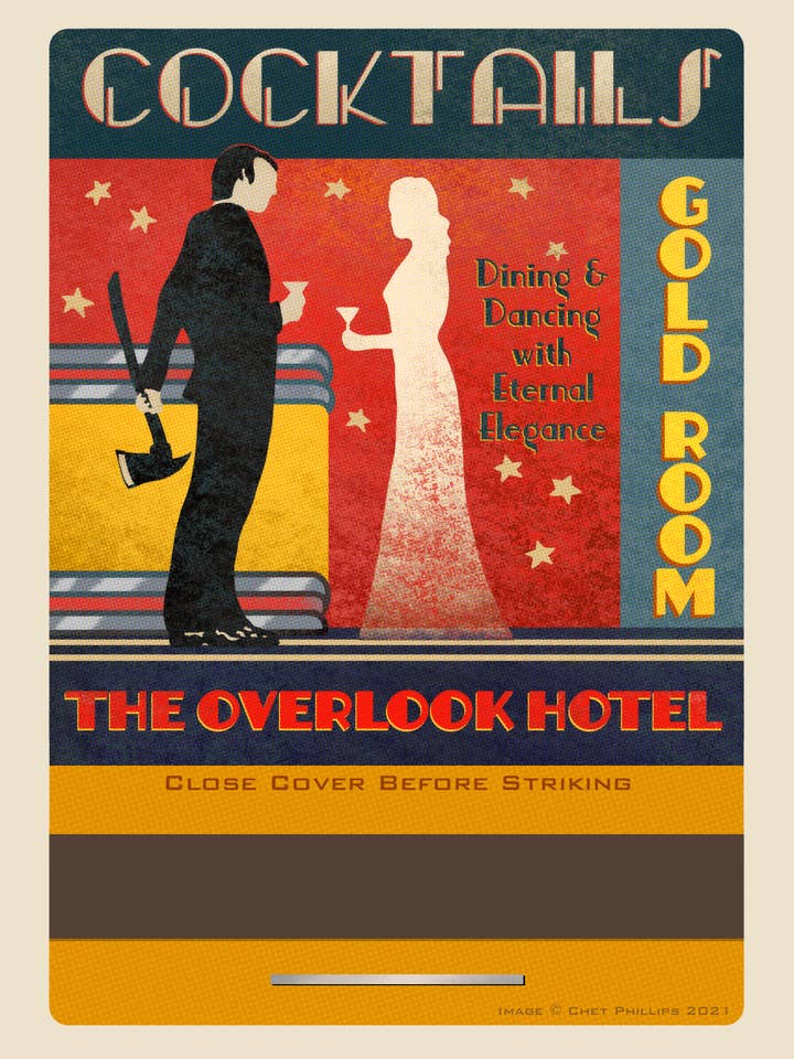 The Gold Room 5 x 7 matchbook print for wholesale by ChetArt