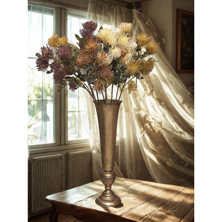 Artificial Pincushion Protea Arrangement and other Purchase Wholesale protea. Free Returns & Net 60 Terms on Faire trending on Faire.