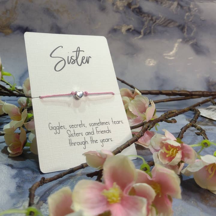 Sister Wish Bracelet for wholesale by Rose Blossom Gifts