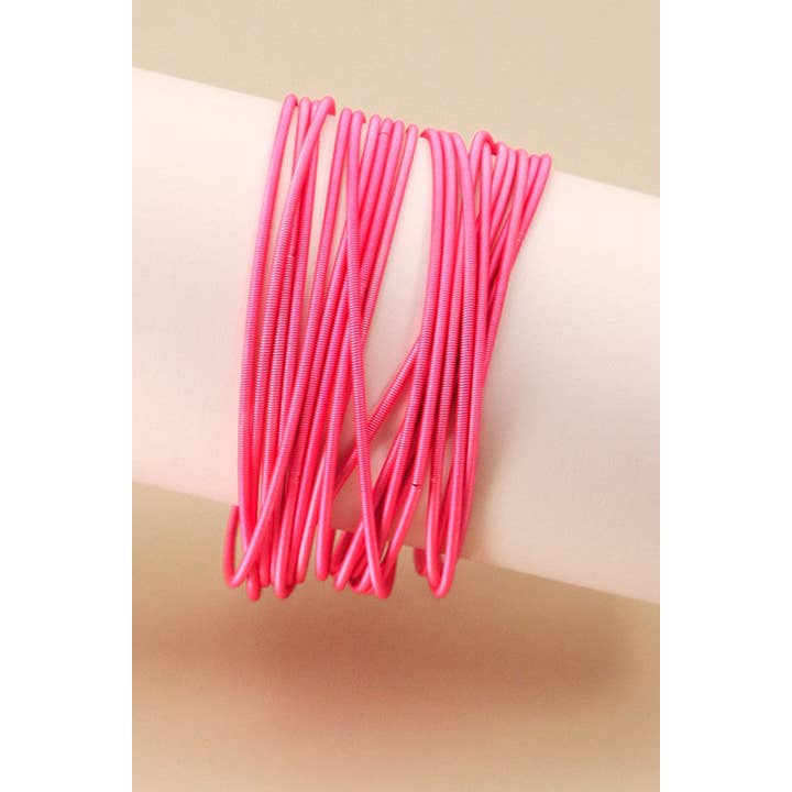JOSSLYN by wall to wall - Wholesale Jewelry Set - Guitar String Bracelets -20pcs set | 40B100
