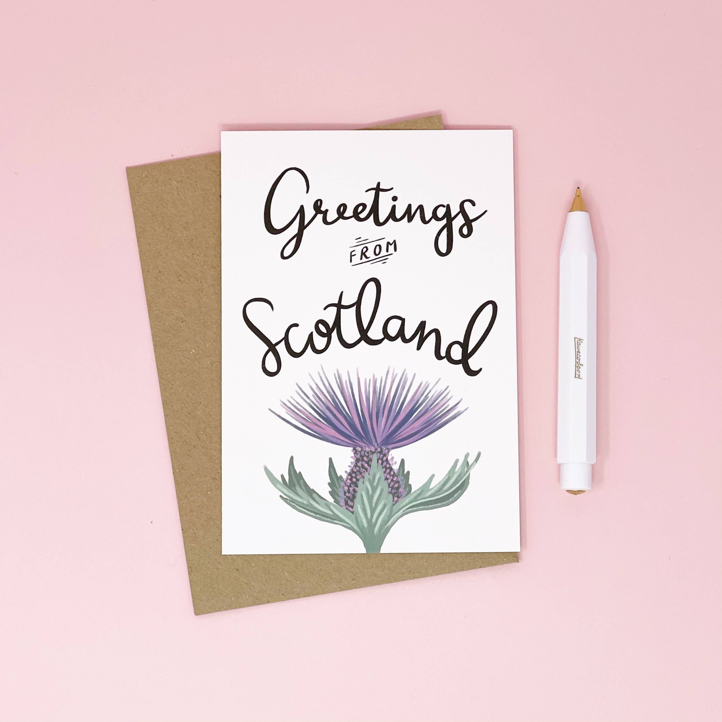 Lomond Paper Co – wholesale Everyday greeting card – Greetings from Scotland1