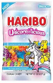 HARIBO Bonbons gélifiés Licorne 226 g – Pack de 10 et autres tendances Haribo en vente B2B pour votre magasin sur Faire.