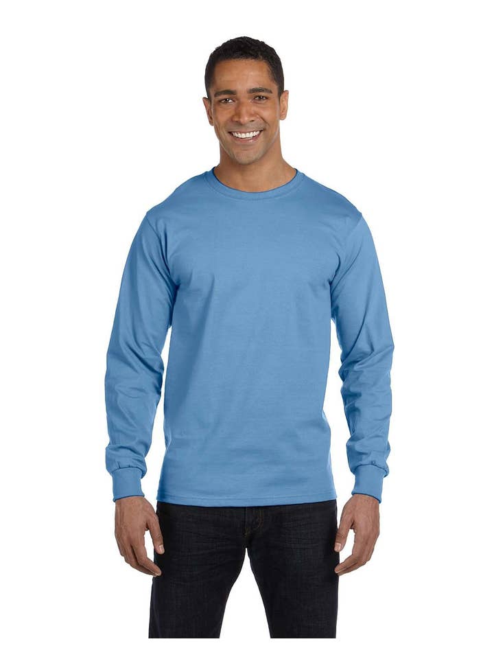 Total Apparel - Wholesale T-Shirt - Unisex - Gildan Dryblend 50/50 Long Sleeve Blank T-Shirt | 840010