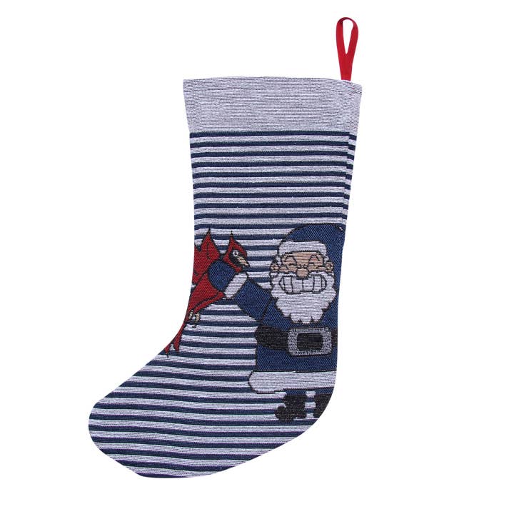 Blue Stripe Naughty List Stocking for wholesale by Barrel Down South