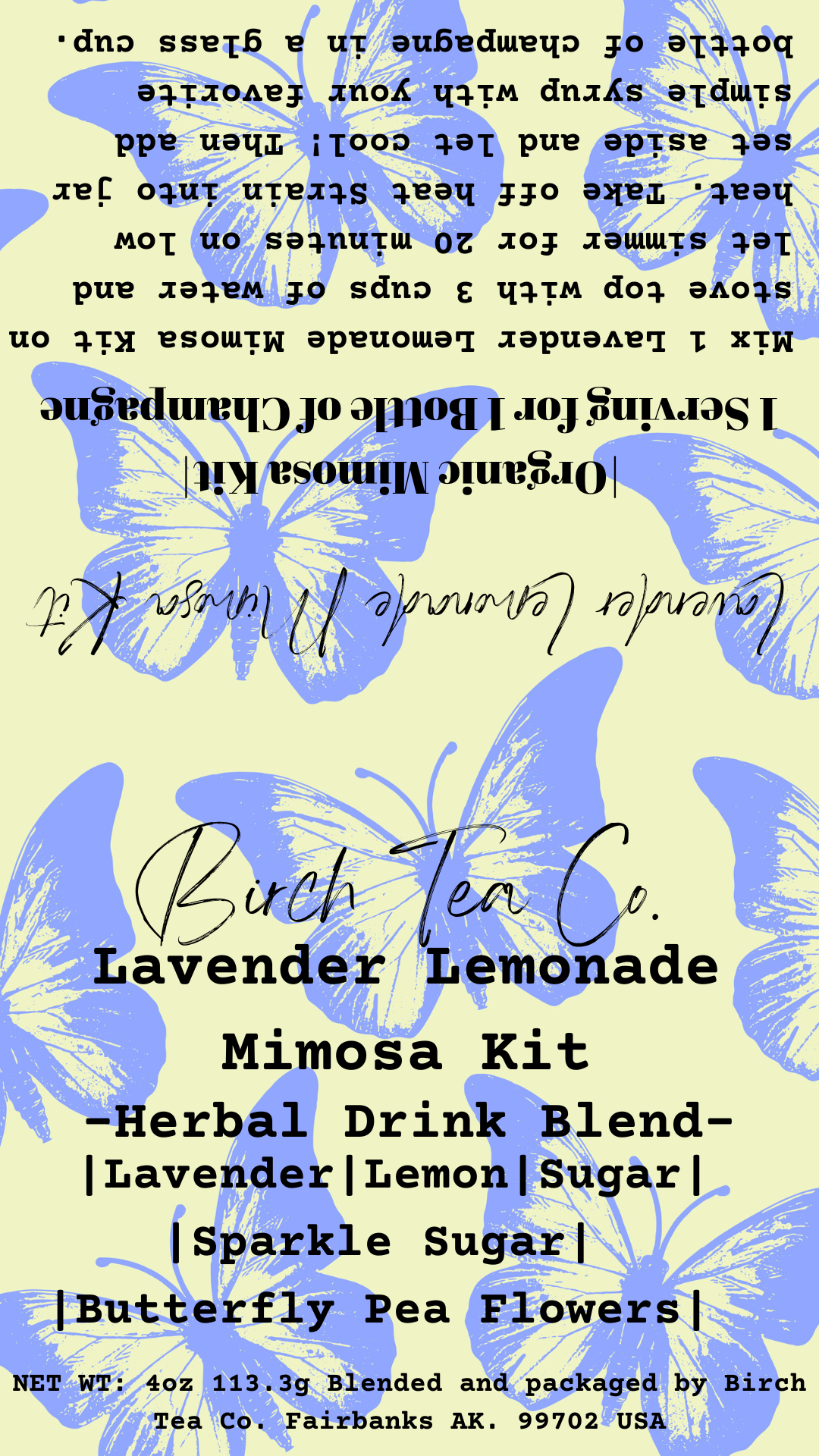 Birch Tea Co. - Wholesale DIY Drink Kit - Lavender Lemonade Mimosa kit - herbal blend5