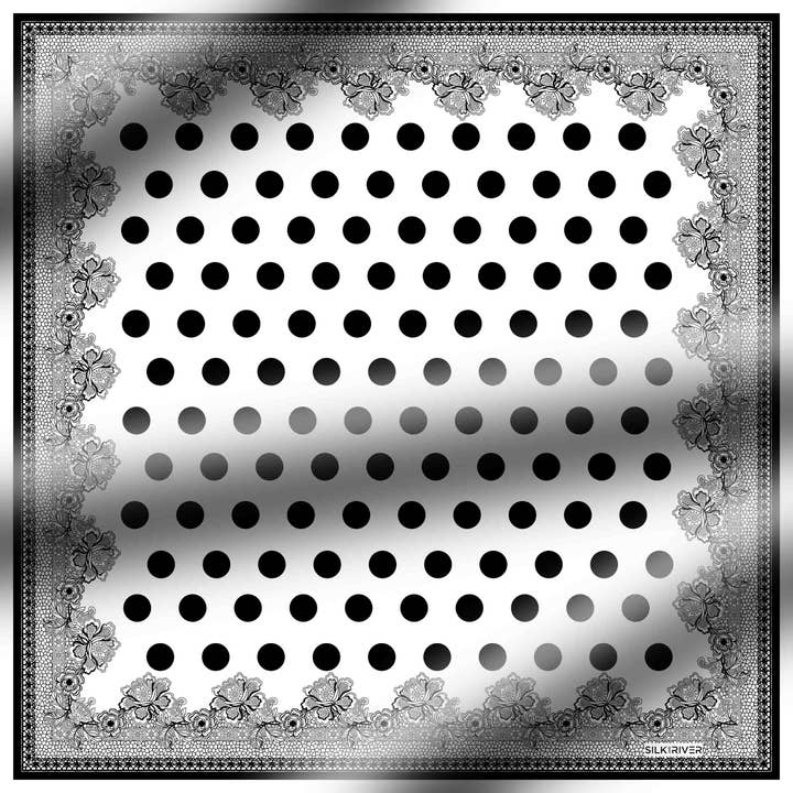 DOTTED & FLORAL WHITE voor wholesale door Silk and River