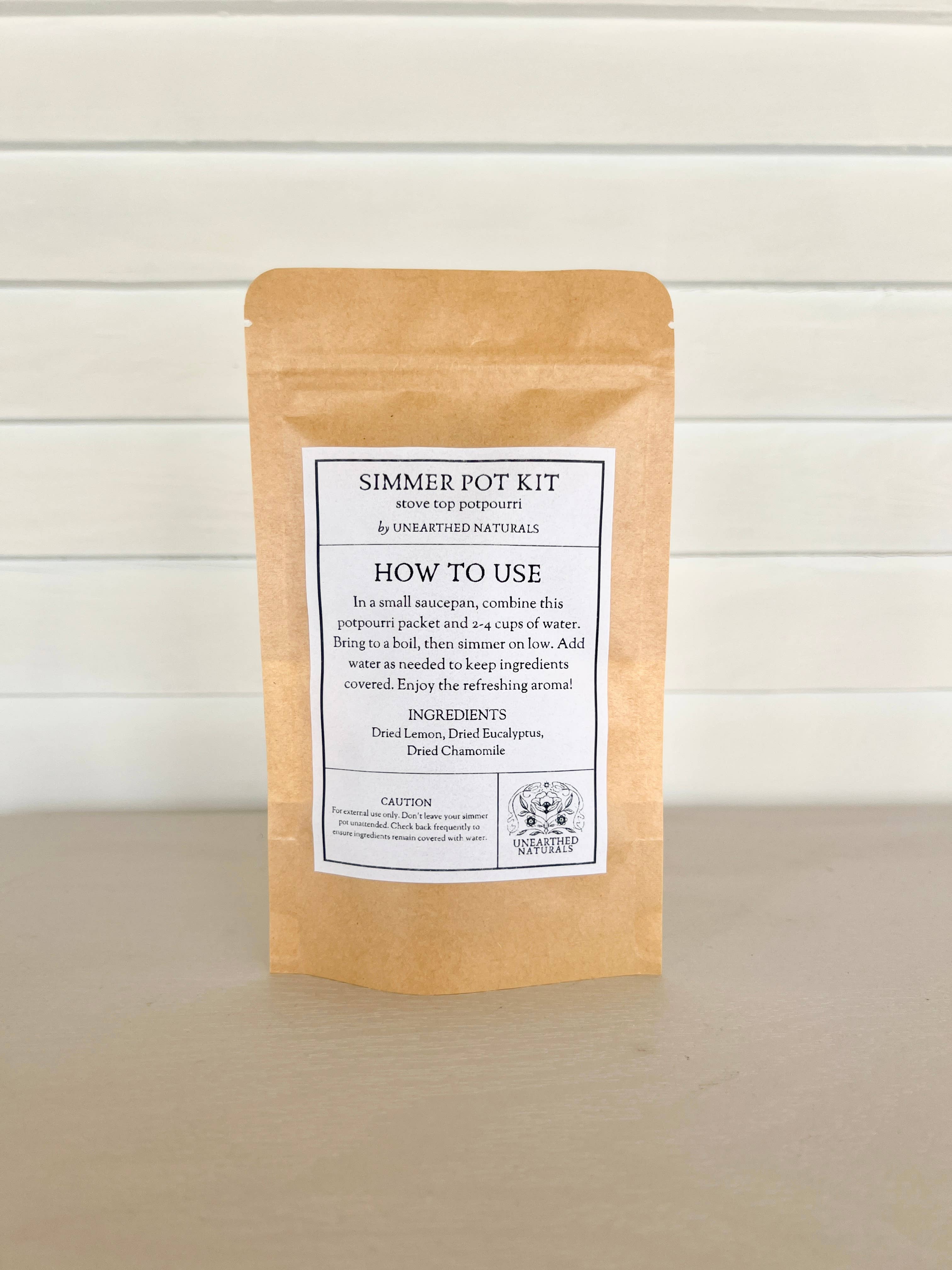 Unearthed Naturals - Wholesale Potpourri - Refresh - Simmer Pot Kit - Eucalyptus, Lemon & Chamomile5