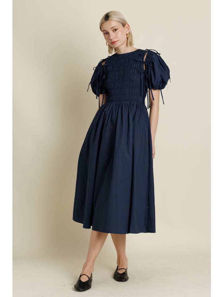 Aureum - Wholesale Dress - Women's - AD2157 - DETACHABLE SLV MIDI DRESS6