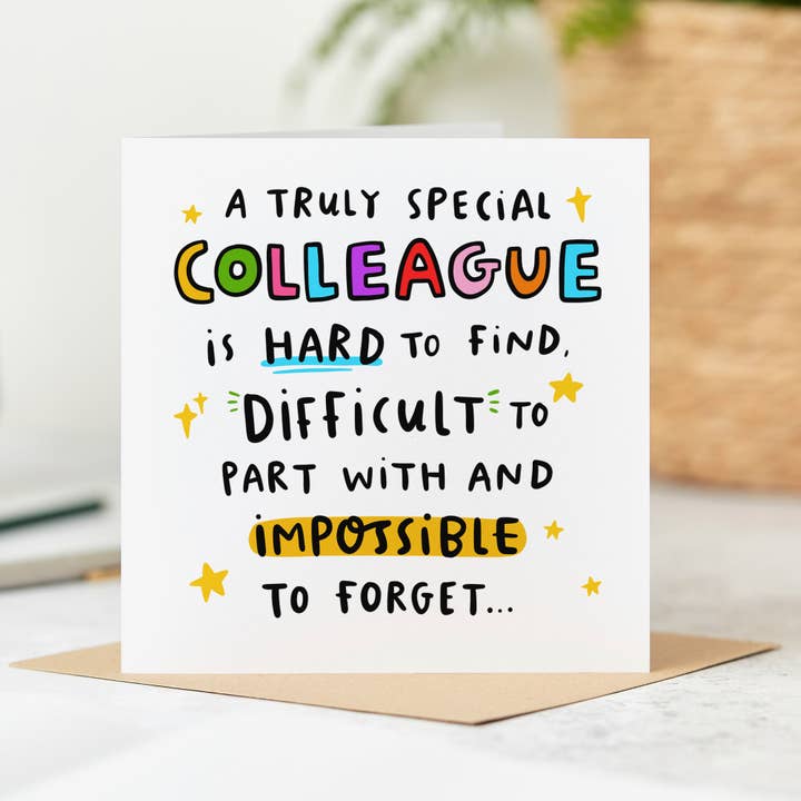 Carte pour un collègue vraiment spécial pour la vente par Arrow Gift Co