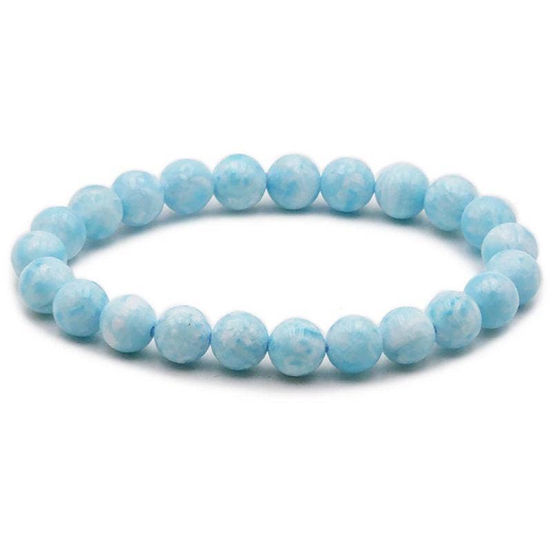 La Boîte à Cailloux - Wholesale Beaded Bracelet - Hemimorphite bracelet United States AA (7-8mm beads)0
