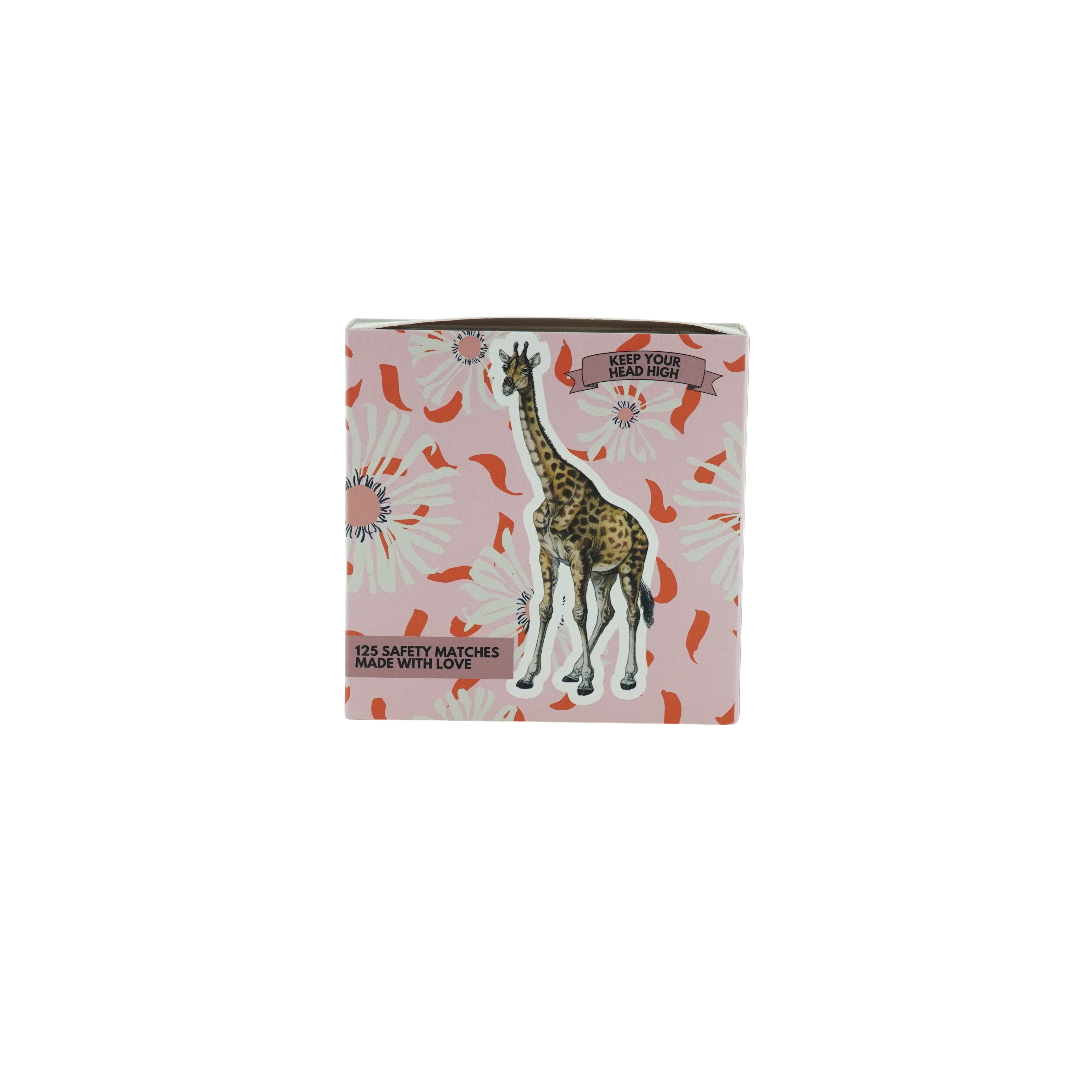 Housevitamin bv - Wholesale Match Holder - Matchbox - Lucifer Box Giraffe- Pink - 11x11x3cm0