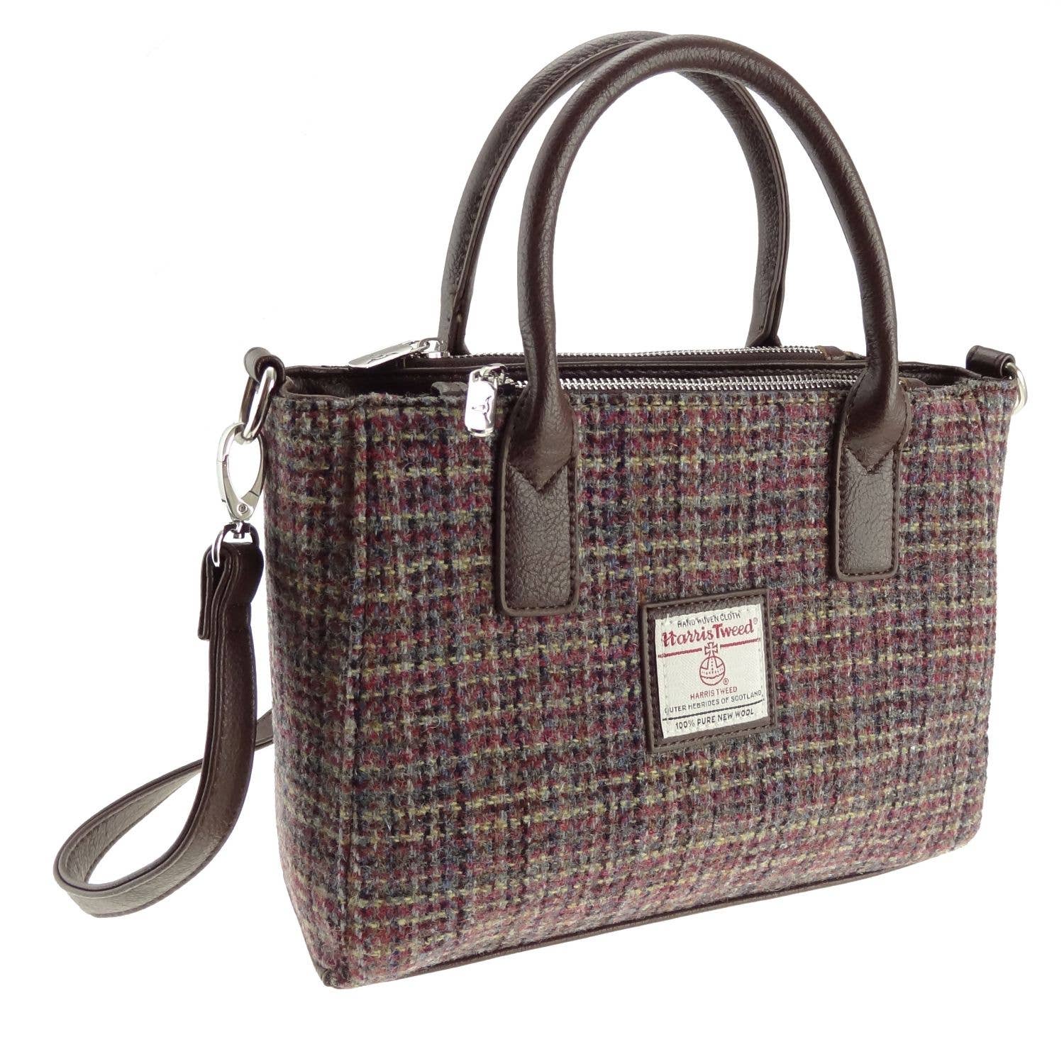 Glen Appin Of Scotland - Wholesale Tote Bag - Women's - LB1228 Harris Tweed 'Brora' Small Tote2