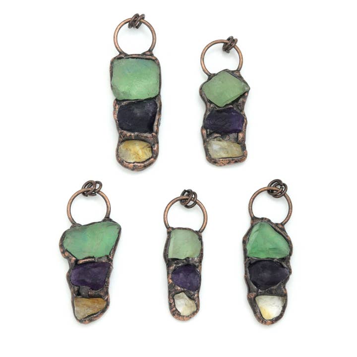 New!!! Natural Green Fluorite Pendant, Sku#YT07 for wholesale by BestBeads&Beyond
