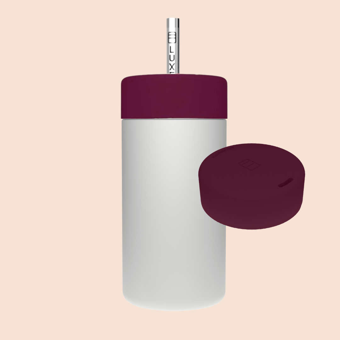 Luxey Cup – wholesale Isolerade dryckesvaror – GRÅ - Duo Switch Rostfritt Stål Mugg 12oz10