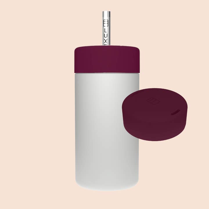 Luxey Cup - Wholesale Insulated Mug/Tumbler - GRAY - Duo Switch Stainless Steel Cup 12oz10